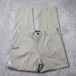Dockers D4 Pants NWT Mens 36x34 Beige Relaxed Fit Mobile Pocket Khaki Flat Front